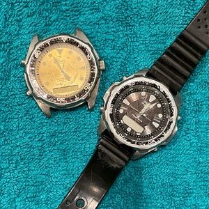 CASIO WAVE CEPTOR TOUCH SOLAR 100M (4319) WVA-320J BLACK, ADD 6 & EXTR WATCH